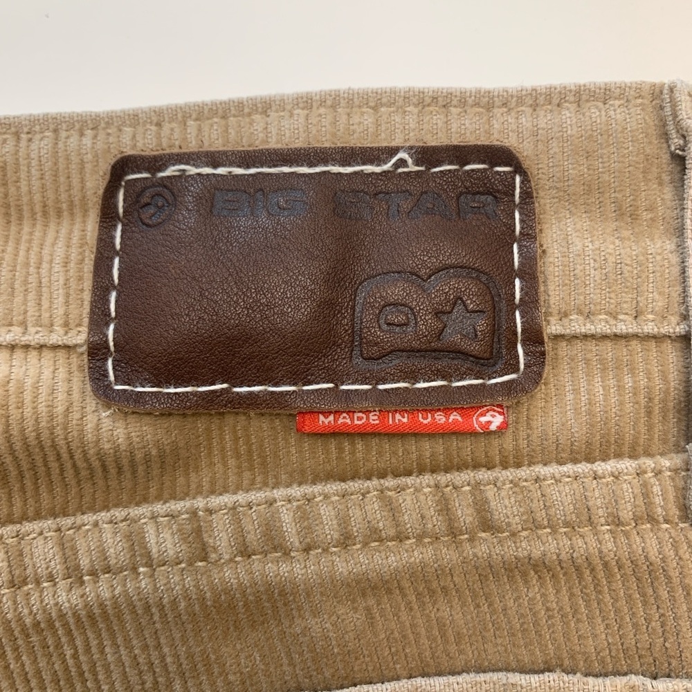 AG Big Star Rare Vintage Corduroy Boot Cut Jeans from sample line, Caramel 27 R - Picture 8 of 14